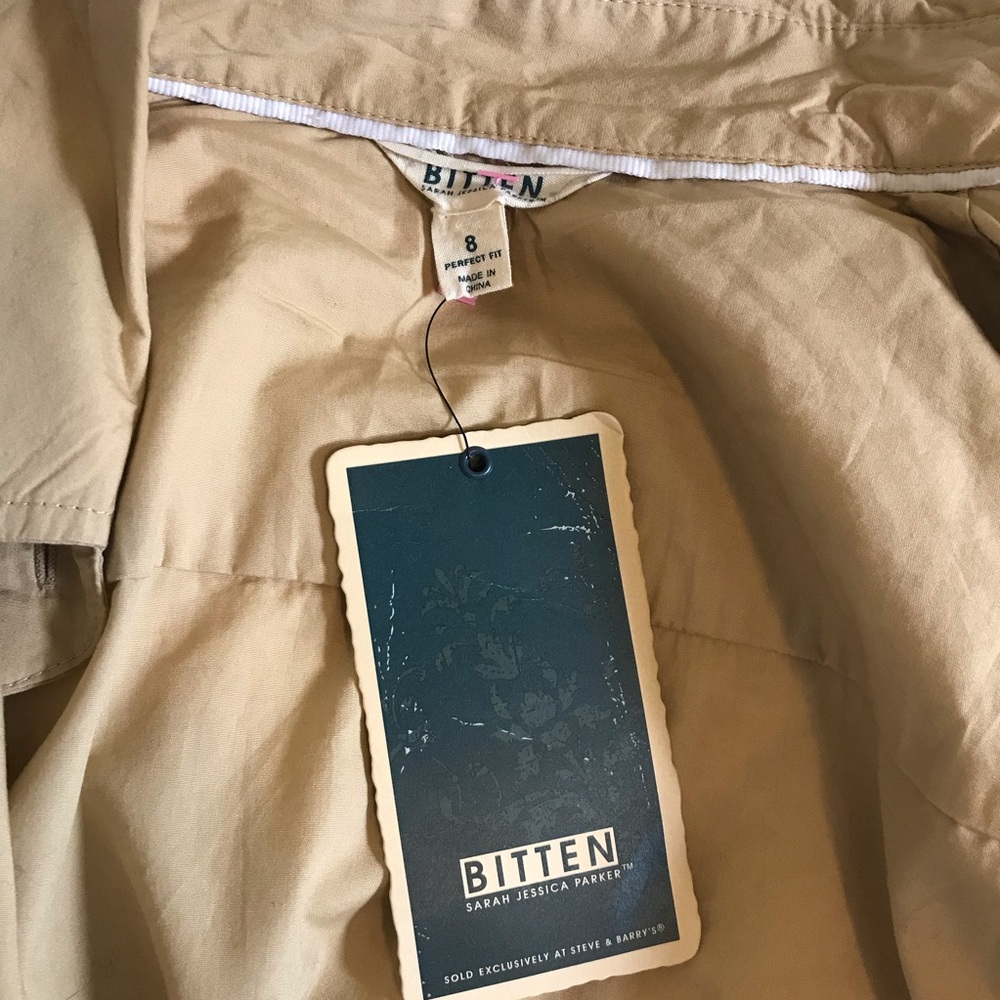 NWT - Bitten by Sarah Jessica Parker Button-up Safari Dress - Size 8 - Picture 7 of 13